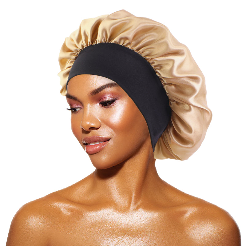 Premium Silk Satin Hair Bonnet – Anti-Frizz Night Sleep Cap for Hair Protection & Curls (Multiple Colors)