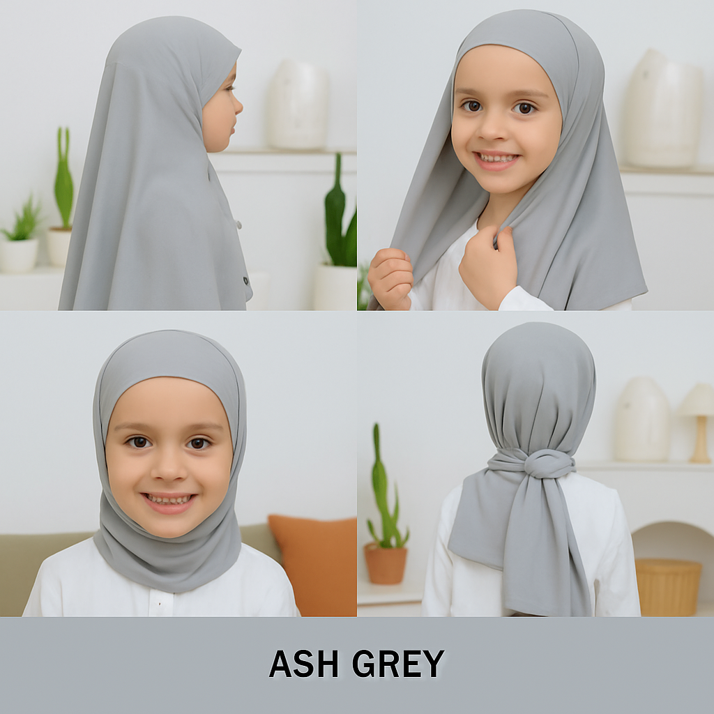 little noor pink instant hijab with inner cap soft jersey hijab for girls pakistan