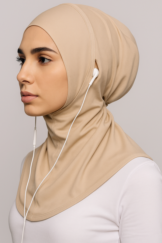 Handsfree Ninja Hijab / Pinless Airpods Hijab