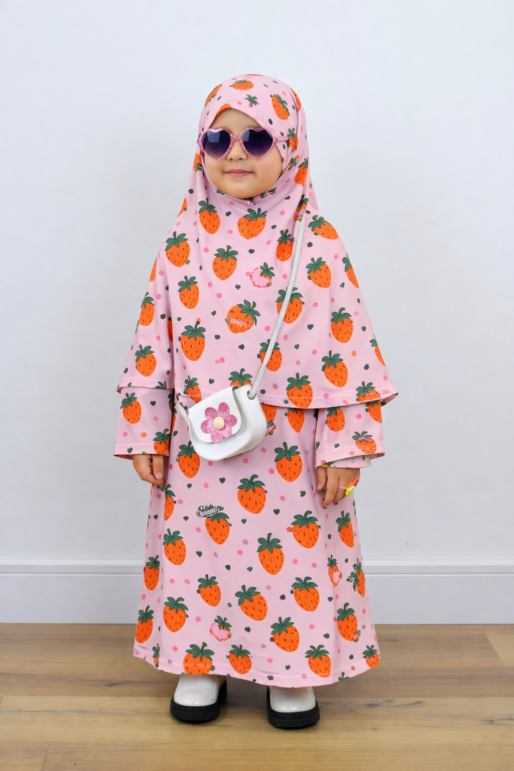 Printed Kids Khimar Set