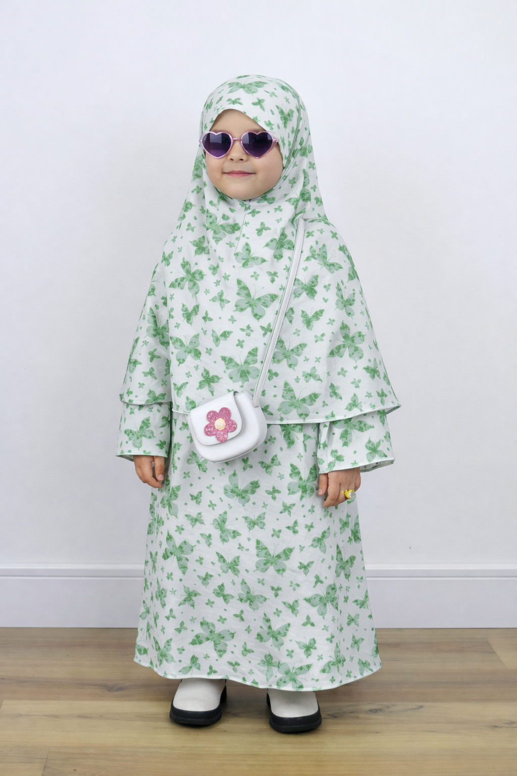 Printed Kids Khimar Set