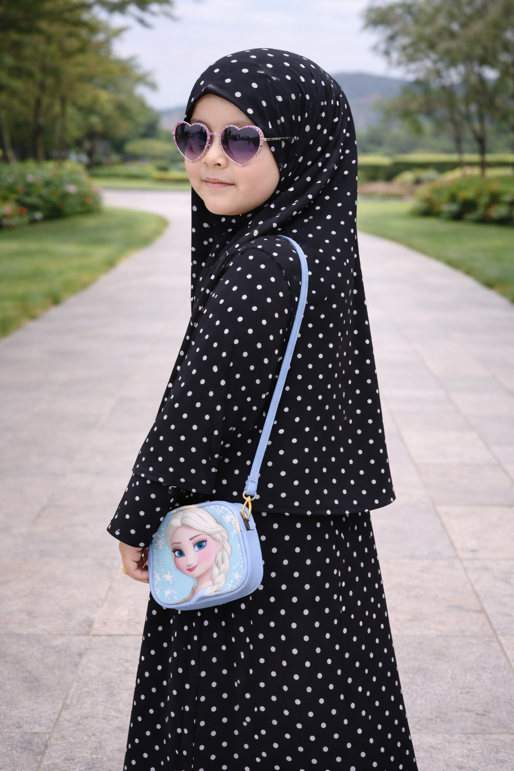 Printed Kids Khimar Set