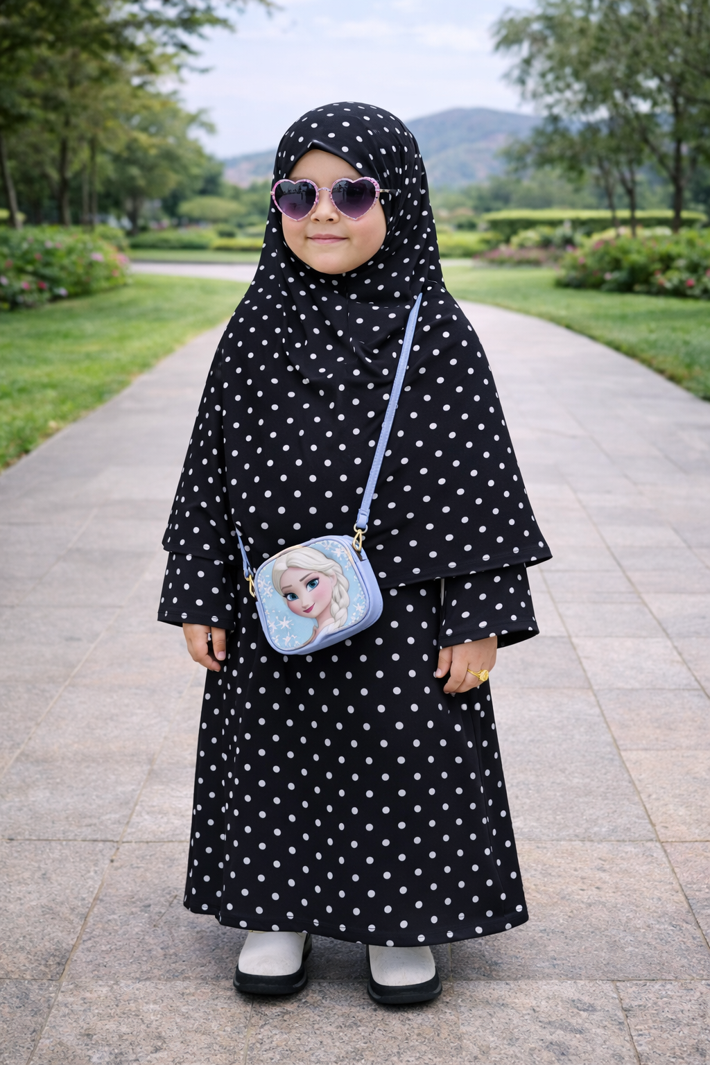 Printed Kids Khimar Set