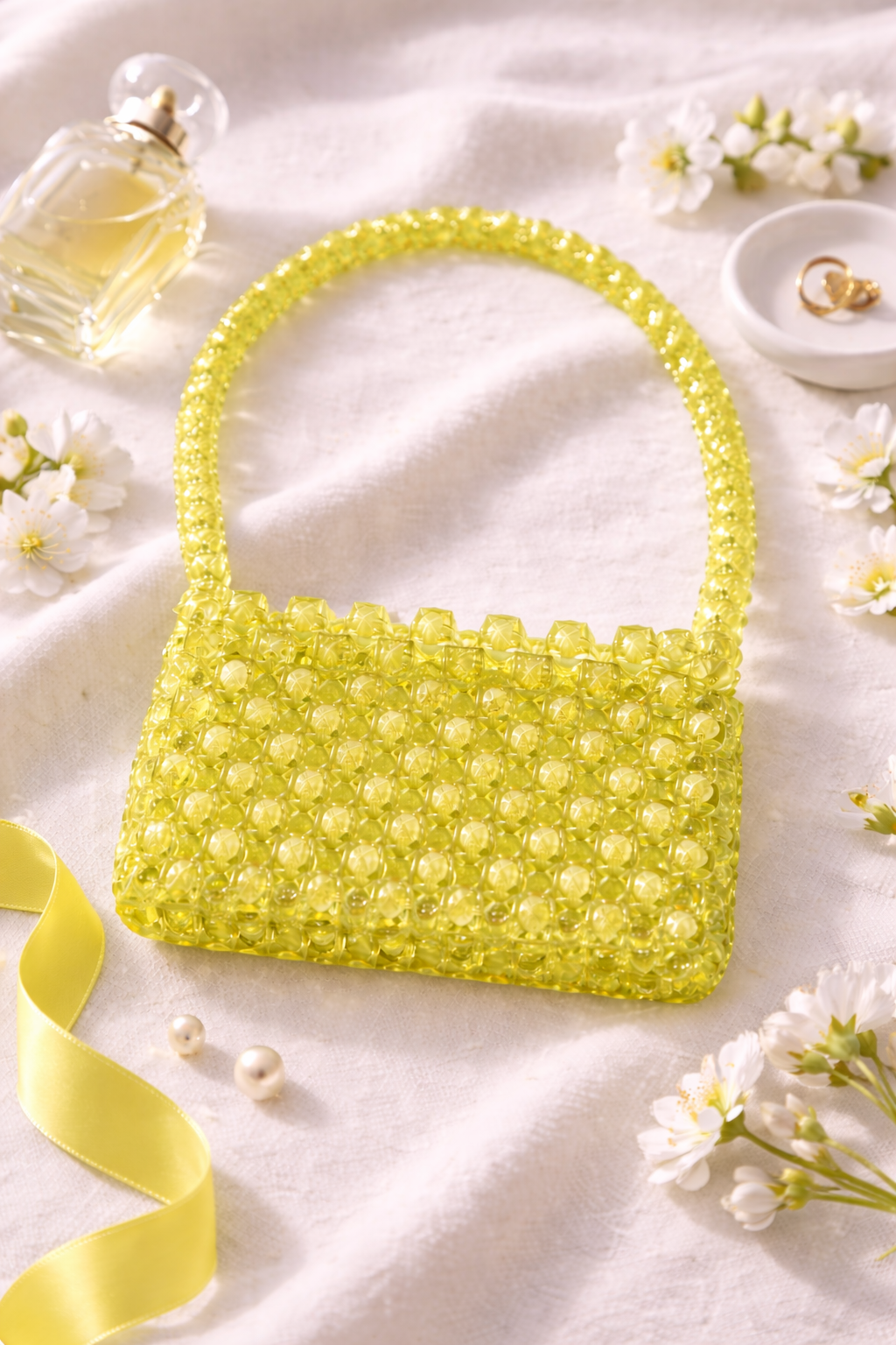 Crystal Beaded Mini Purse - Luxury Beaded Clutch Bag
