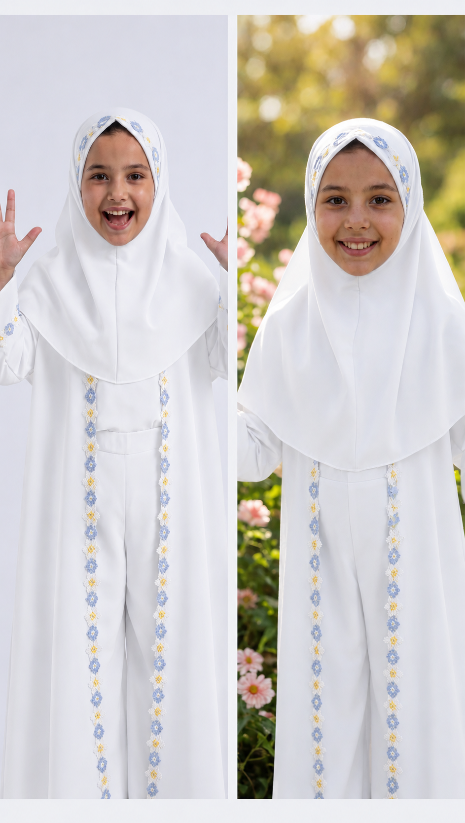 Fancy Kids Abaya with Hijab – Stylish Premium Abaya for Girls - Savvy Shopz