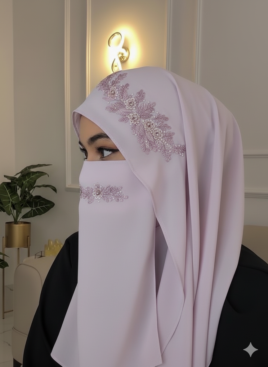 Malaysian Chiffon Hijab With Naqab Savvy shopz