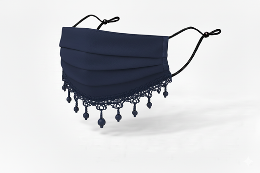 Classic Pearl Lace Face Mask - Jersey Face Mask