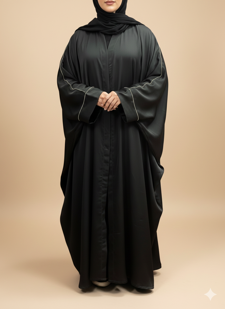 Butterfly Style Beggy Abaya -  Premium nidha Silk Abaya