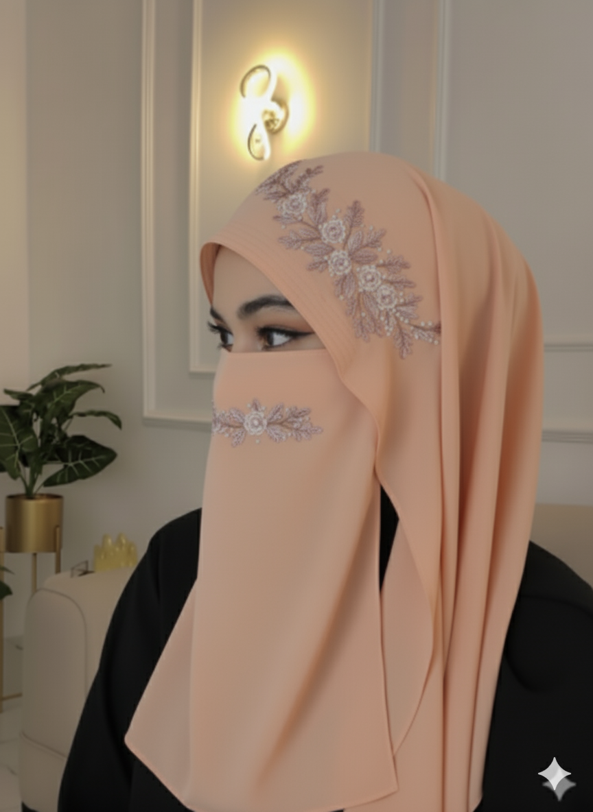 Malaysian Chiffon Hijab With Naqab Savvy shopz