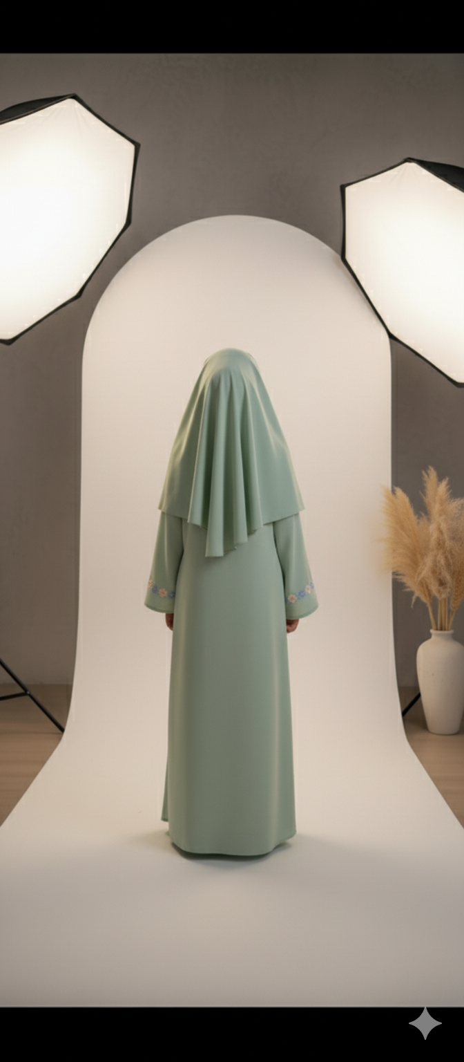 Kids Abaya with Hijab – Stylish Premium Abaya for Girls - Savvy Shopz