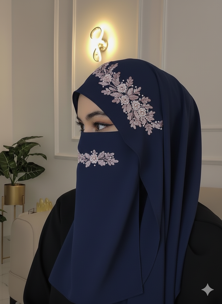 Malaysian Chiffon Hijab With Naqab Savvy shopz