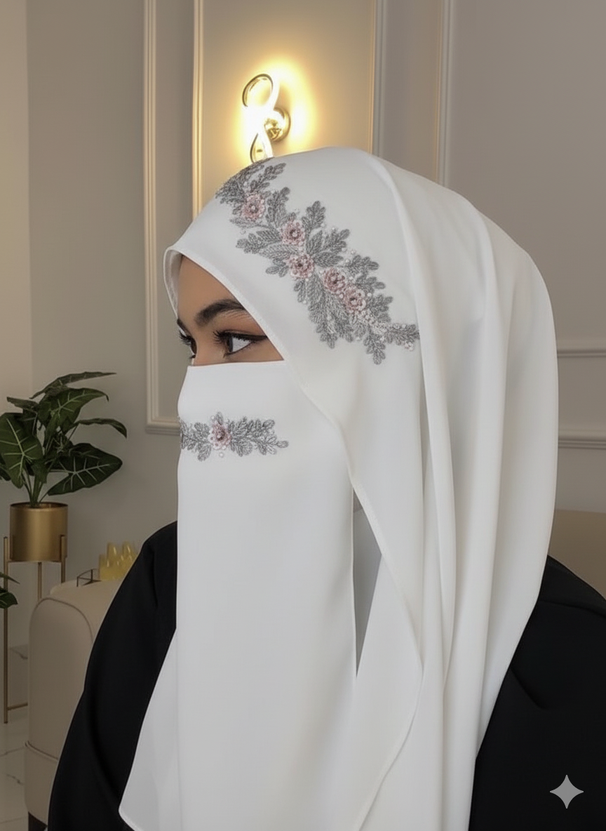 Malaysian Chiffon Hijab With Naqab Savvy shopz