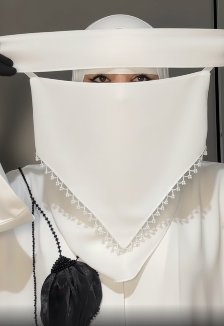 Saudi Naqab with Pearls - Fancy Naqab