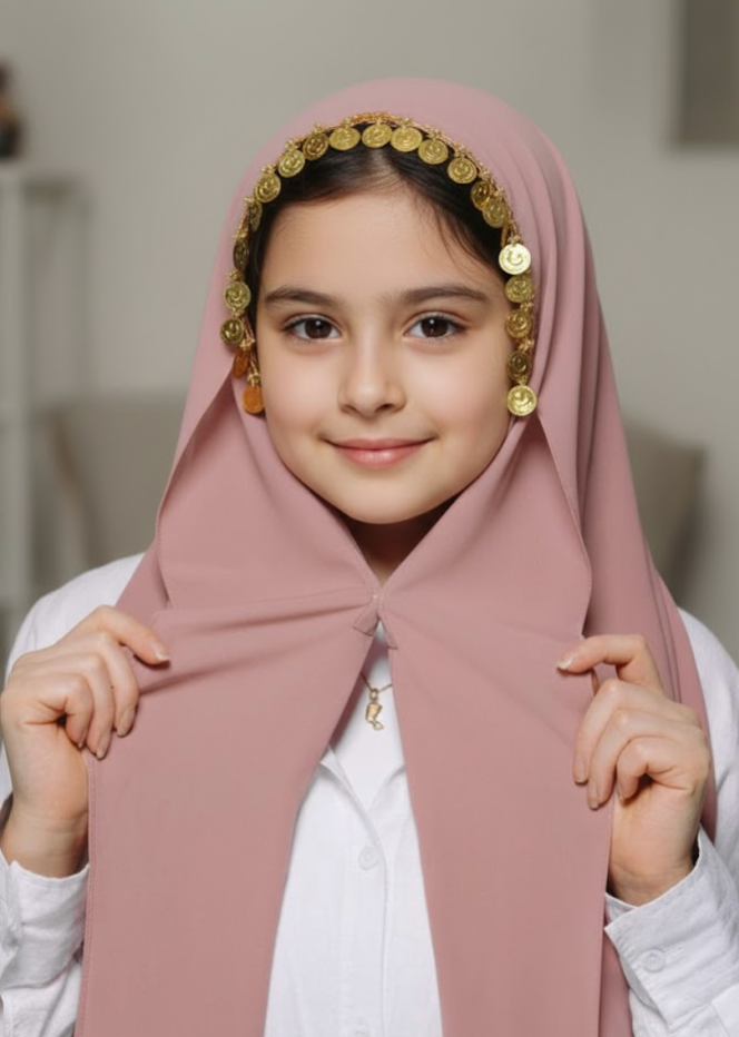 Fancy Magnet Kids Hijab - Magnet Hijab for Girls