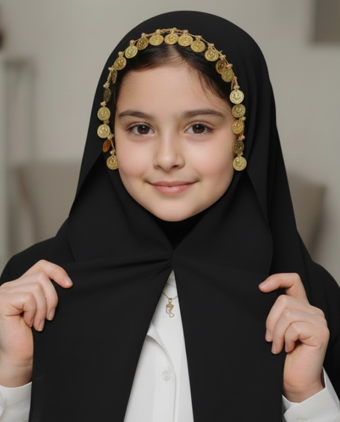 Fancy Magnet Kids Hijab - Magnet Hijab for Girls