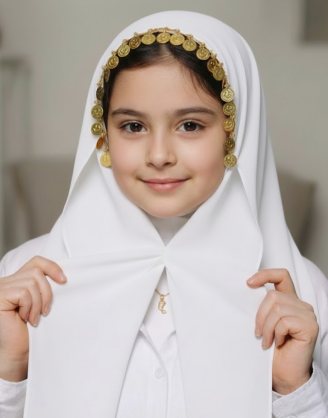 Fancy Magnet Kids Hijab - Magnet Hijab for Girls