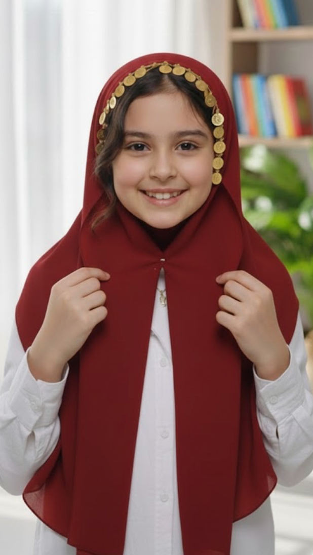 Fancy Magnet Kids Hijab - Magnet Hijab for Girls