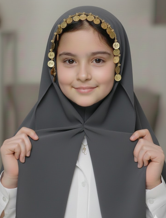Fancy Magnet Kids Hijab - Magnet Hijab for Girls