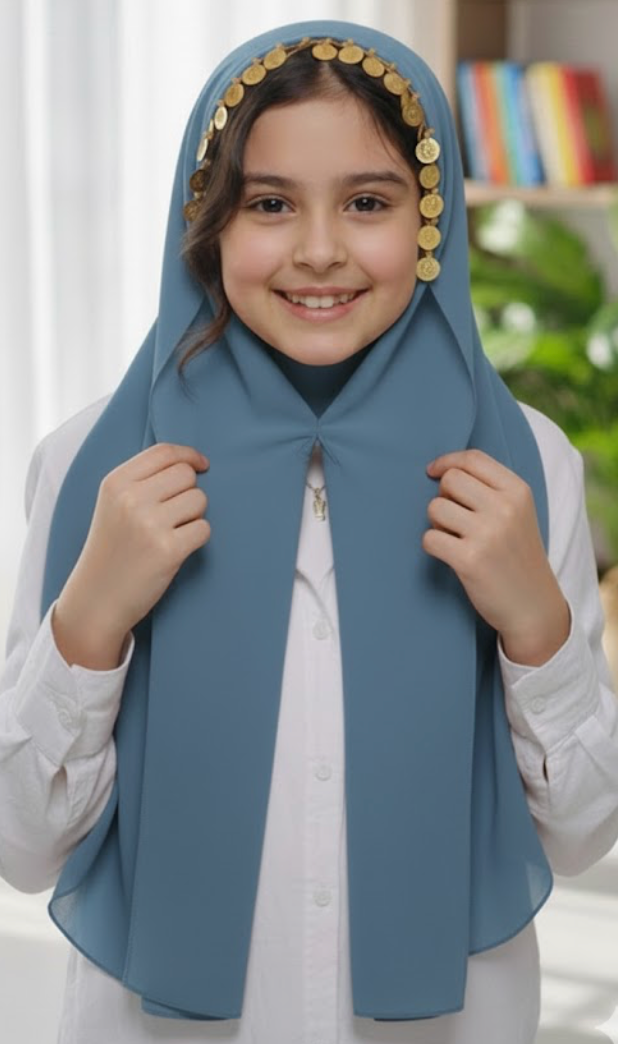 Fancy Magnet Kids Hijab - Magnet Hijab for Girls