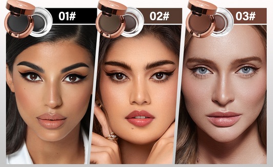 3 in 1 Eyebrow Powder Palette Kit - Soft and Natural Miss Lara