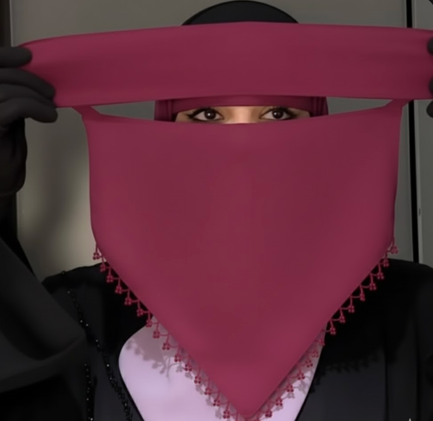 Saudi Naqab with Pearls - Fancy Naqab