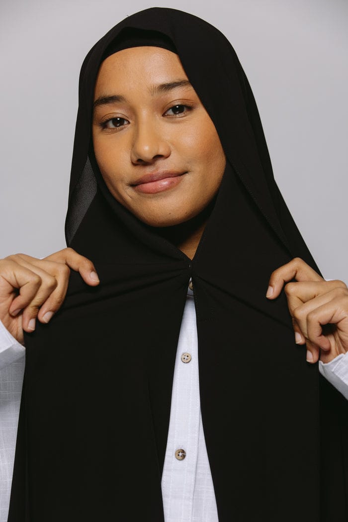 Instant Chiffon Hijab with Built-in Magnets  SAVVY SHOPZ