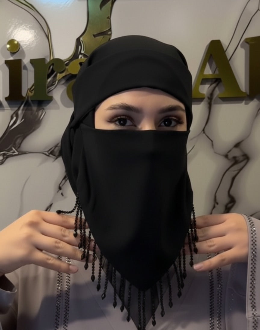 Saudi Naqab with Pearls - Fancy Naqab – savvy shopz