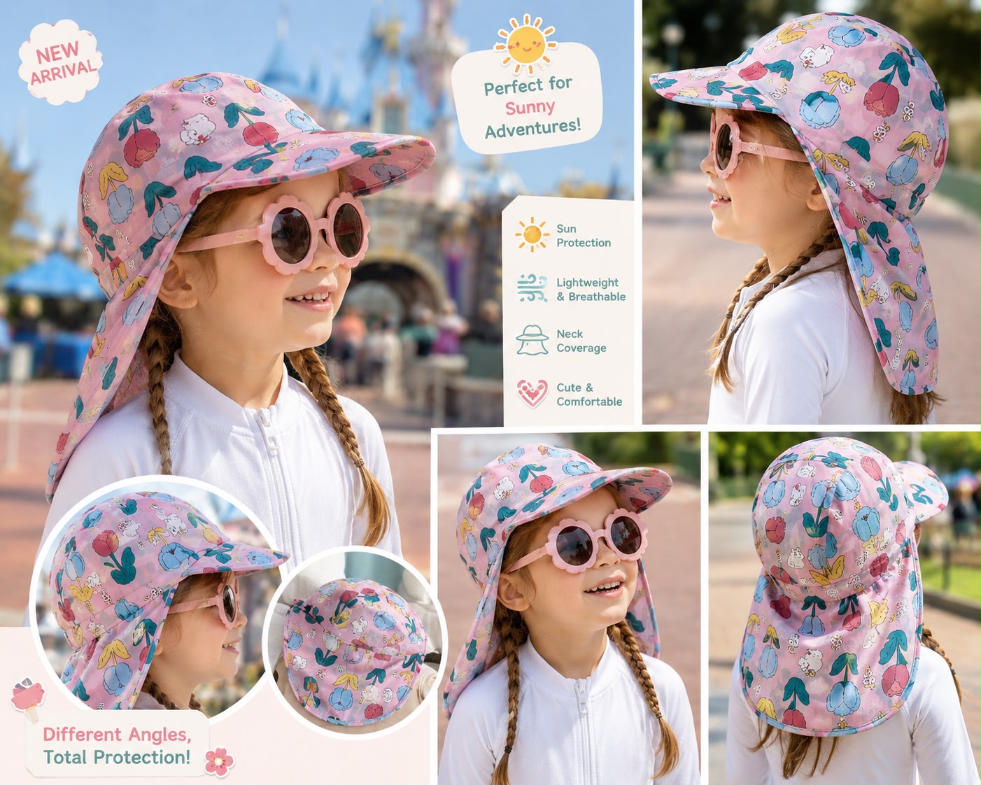 Kids Dhoop Cap | Sun Protection Hat for Boys & Girls