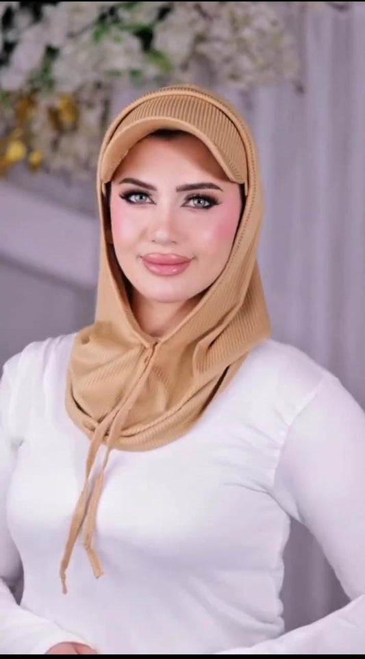 Noor Summer Hijab with Cap - 5 Second Pinless Hijab