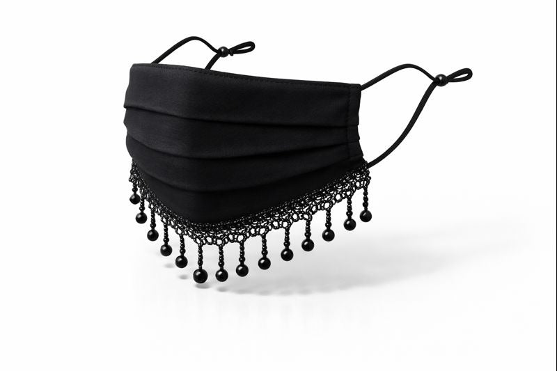 Jersey Pearl Lace Face Mask
