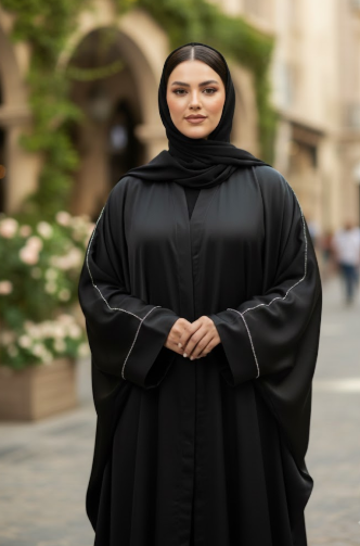 Butterfly Style Beggy Abaya -  Premium nidha Silk Abaya