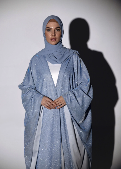Glitter Gaze Abaya -  Shimmer Fancy Abaya with Inner