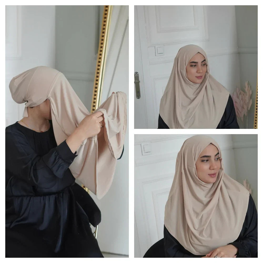 Hijab with attached niqab