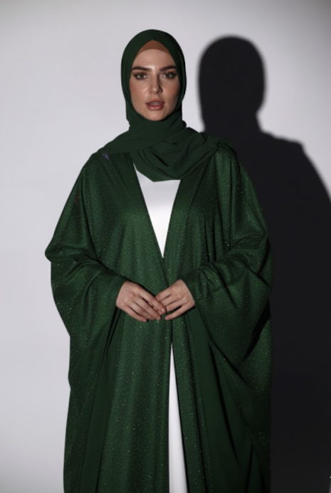 Glitter Gaze Abaya -  Shimmer Fancy Abaya with Inner