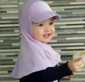 Sport Hijab Cap /  Summer Cap Hijab for Kids / Kids Hat Hijab