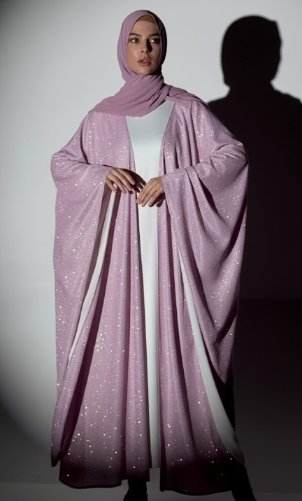 Glitter Gaze Abaya -  Shimmer Fancy Abaya with Inner
