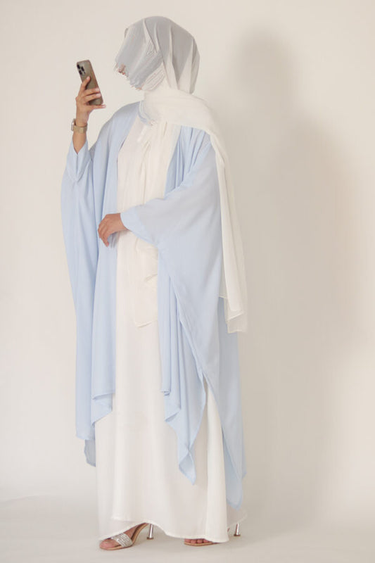 Light Baby Blue Solid Shrug