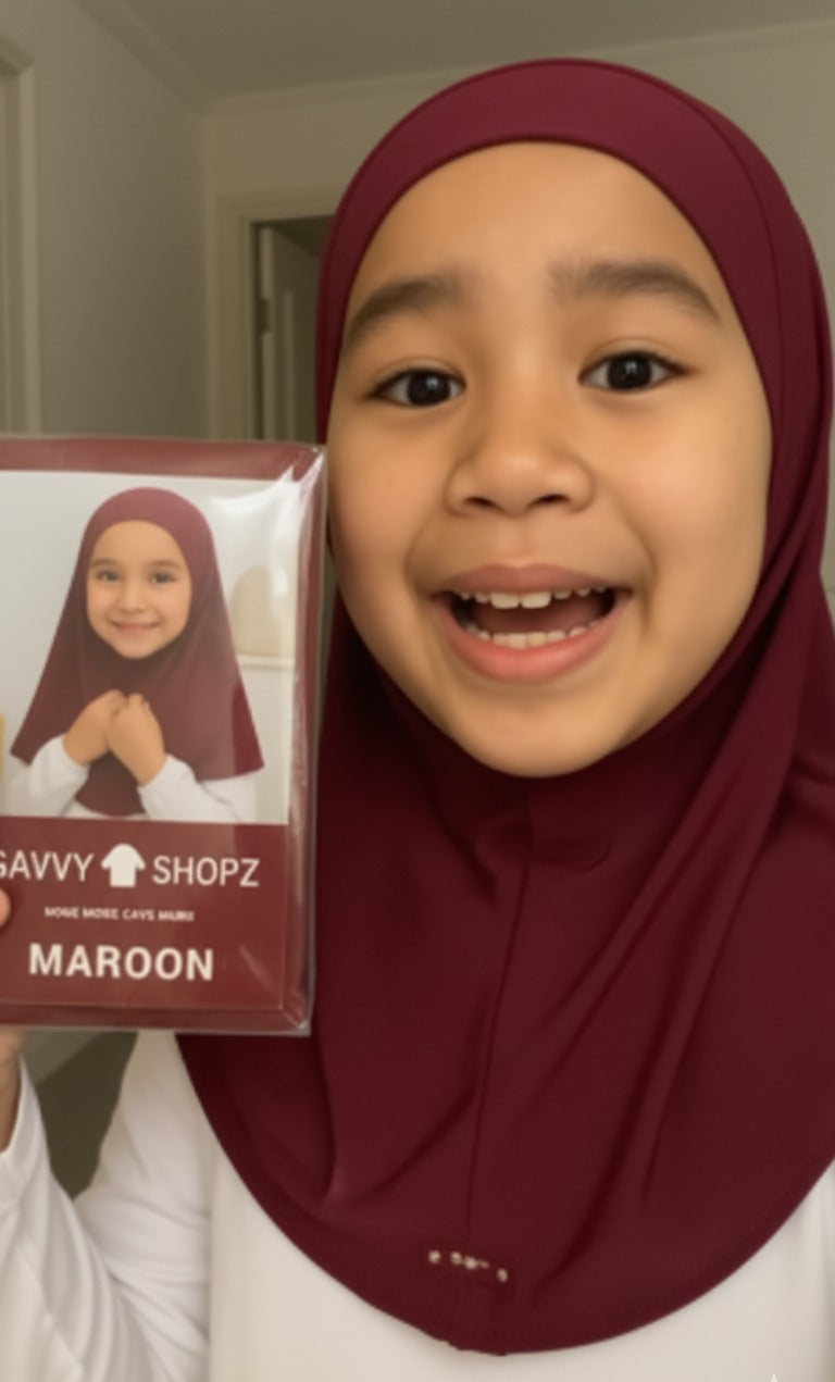 easy to wear , best kids hijab in pakistan