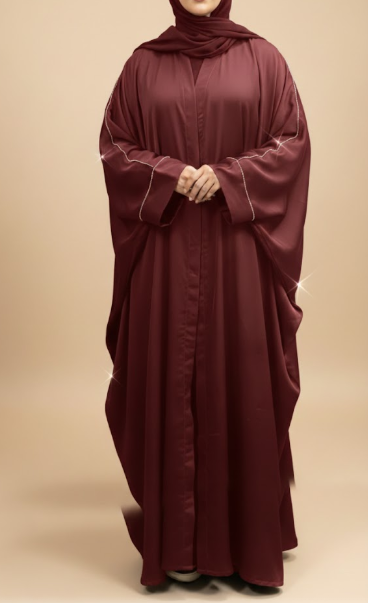 Butterfly Style Beggy Abaya -  Premium nidha Silk Abaya