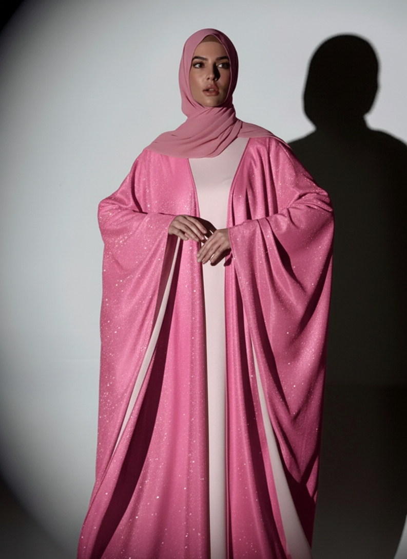 Glitter Gaze Abaya -  Shimmer Fancy Abaya with Inner