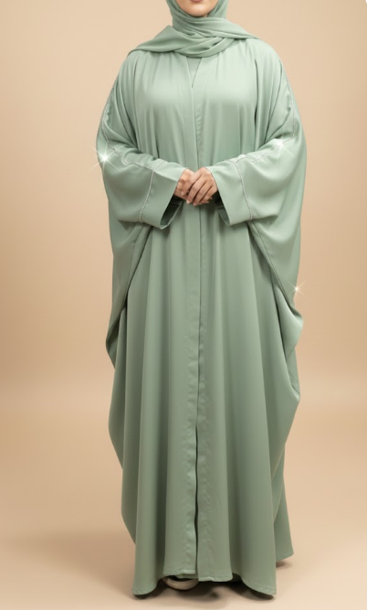 Butterfly Style Beggy Abaya -  Premium nidha Silk Abaya