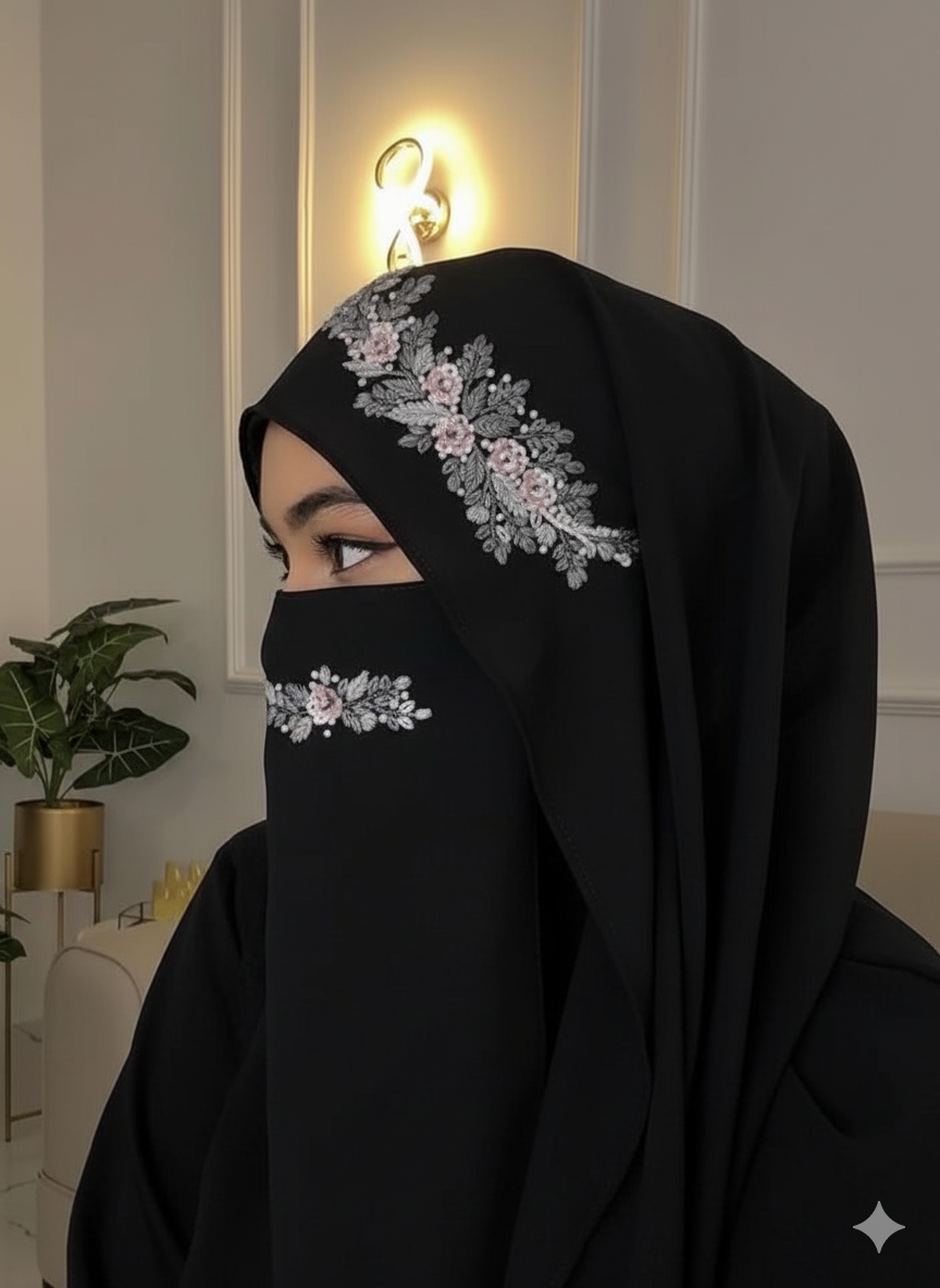 Malaysian Chiffon Hijab With Naqab Savvy shopz