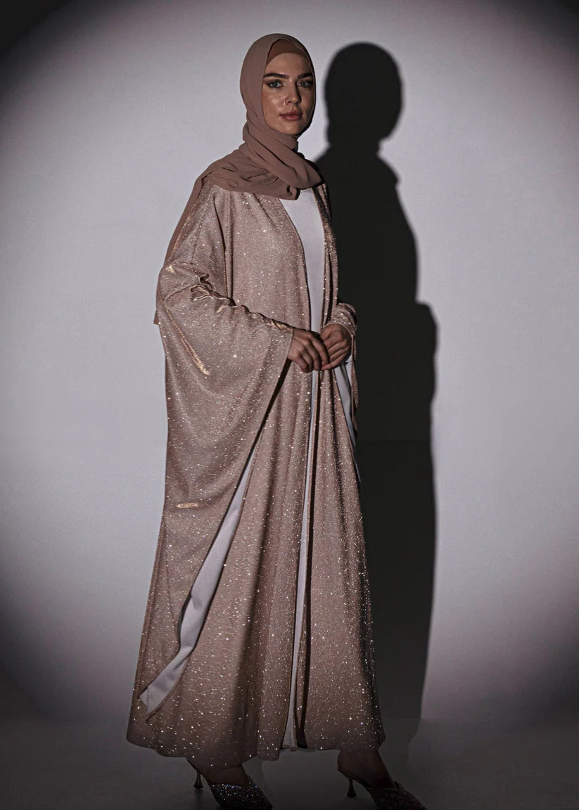 Glitter Gaze Abaya -  Shimmer Fancy Abaya with Inner